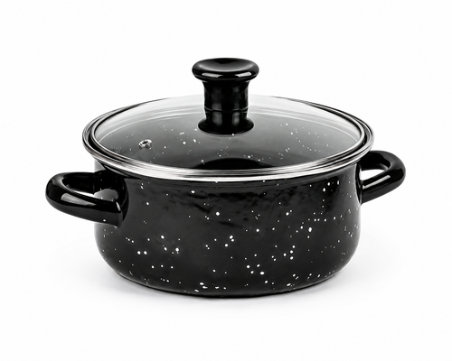 Набір емальованих каструль Black Granite
